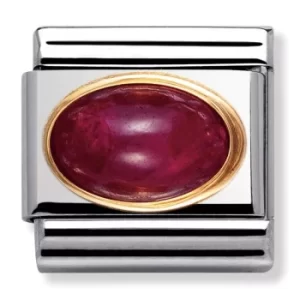 Nomination CLASSIC Gold Oval Ruby Charm 030504/10
