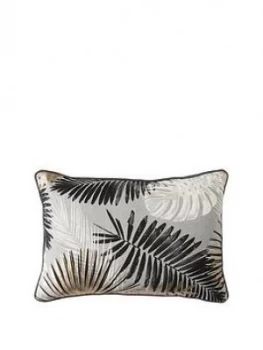 Gallery Monochrome And Gold Palm Leaves Cushion