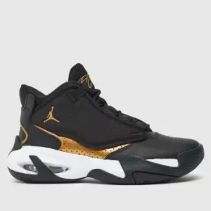 Jordan Jordan Max Aura 4 (Gs), Black/Metallic Gold-White, size: 4, Unisex, Shoes grade school, DQ8404-071
