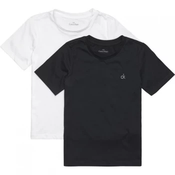 Calvin Klein Calvin 2 Pack T Shirts - Black/White