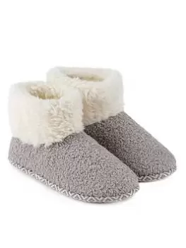 TOTES Memory Foam Bobble Boot - Grey, Size 6, Women