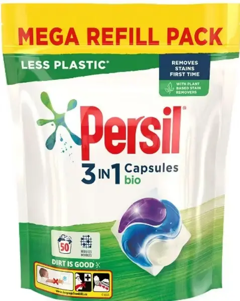 Persil 3-in-1 Bio Washing Capsules 50x Washes