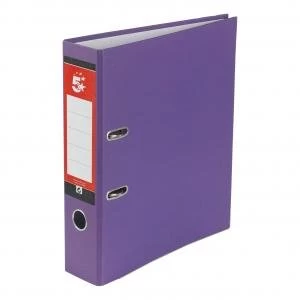 Office A4 Lever Arch File 70mm Purple Pack of 10 939907