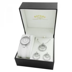 Ladies Rotary Jewellery Gift Set Watch