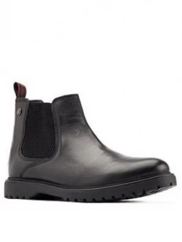Base Anvil Leather Chelsea Boots - Black, Size 8, Men