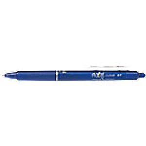 Pilot FriXion Ball Clicker Gel Rollerball Pen Erasable Medium 0.35mm Blue Pack of 12
