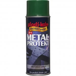 Plastikote Metal Protekt Aerosol Spray Paint Forest Green 400ml