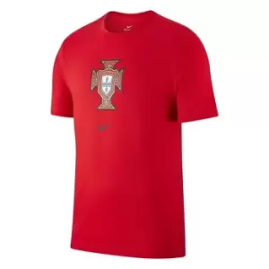 2020-2021 Portugal Nike Evergreen Crest Tee (Red)