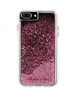 Case-Mate Glitter Waterfall Rose Gold Two Piece Protective Case For iPhone 8 Plus (Also Fit iPhone 7+/6+/6S)