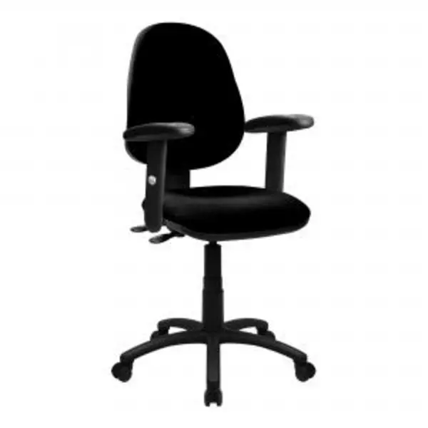Java Medium Back Synchronous Operator Chair - Triple Lever with Fixed NTDSBCFP606BKA