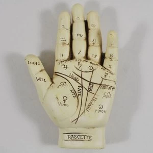 Palmistry Hand Medium Sculpture L13.5cm
