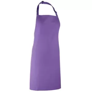 Premier 'colours' Bib Apron / Workwear (pack Of 2) (one Size, Rich Violet)