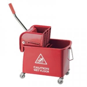 Contico Red Mobile Mop Bucket and Wringer 20 Litre 101248RD
