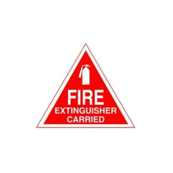 Outdoor Vinyl Sticker - Red - Fire Extinguisher Carrier - V145 - Castle Promotions
