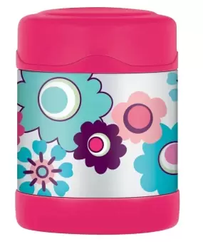 Thermos Fun Trainer Food Flask, 290ml Floral Pink