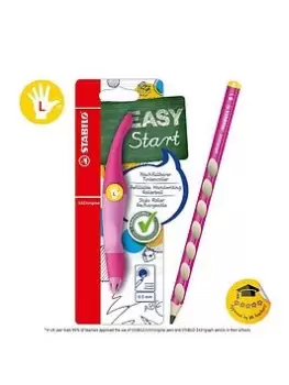 Stabilo Easystart Bundle Pink Handwriting Pen And Pencil - Left-Handed