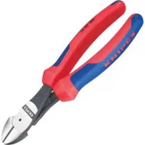 Knipex 74 22 250 T Angled High Leverage Diagonal Cutters Tether At...