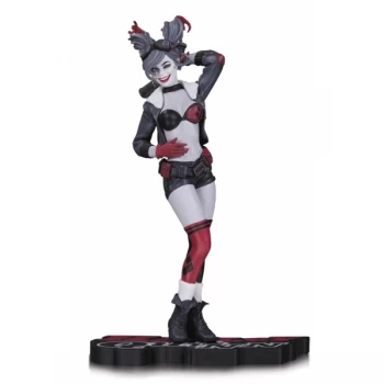 Bombshell Harley Quinn DC Comics Red and Black Statue