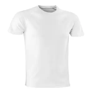 Spiro Mens Aircool T-Shirt (2XS) (White)