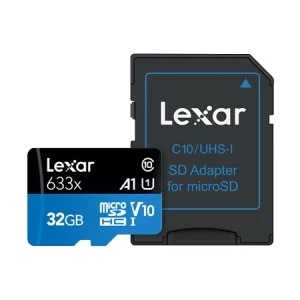 Lexar 633X 32GB Micro SDHC Memory Card