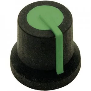 Control knob Black green x H 16.8mm x 14.5mm Cliff