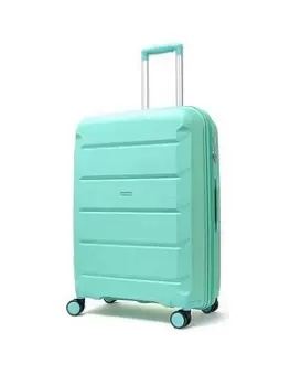 Rock Luggage Tulum 8 Wheel Hardshell Medium Suitcase - Turquoise
