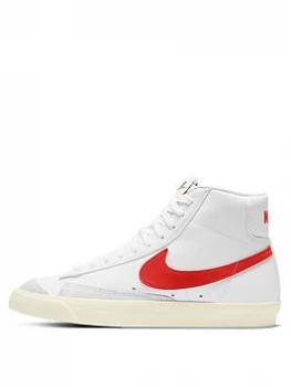 Nike Blazer Mid '77 - White/Red, Size 3, Women