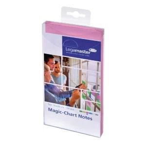 Legamaster Magic Notes 200x100mm Pink with Pen Pack of 100 7-159409