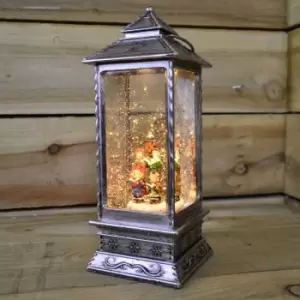 27cm Glitter Water Spinner Lantern - Warm White LED - Choir