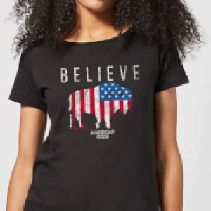 American Gods Believe In Bull Womens T-Shirt - Black - 3XL