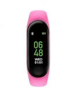 Tikkers Activity Tracker Digital Dial Pink Silicone Strap Kids Watch