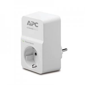 APC by Schneider Electric PM1W-GR Surge protection in-line connector White