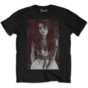 Amy Winehouse - Back to Black Chalk Board Mens Large T-Shirt - Black