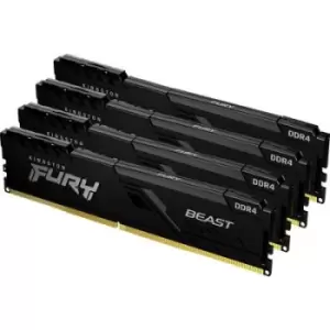 Kingston FURY Beast PC RAM kit DDR4 16GB 4 x 4GB 2666 MHz 288-pin DIMM CL16 KF426C16BBK4/16