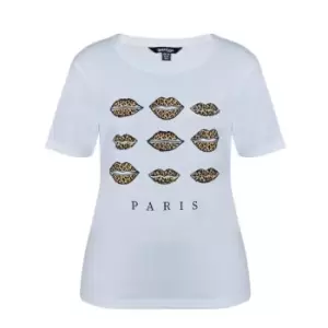 Golddigga Fashion T Shirt Ladies - White