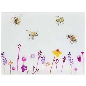Busy Bees Glass Cutting Board By Lesser & Pavey