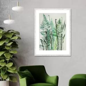 The Art Group Ferns I Framed Print Green