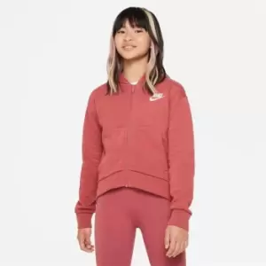 Nike Sportswear Full-Zip Hoodie Junior Girls - Orange