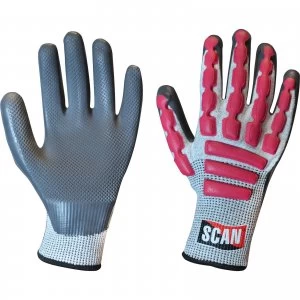 Scan Anti Impact Latex Cut 5 Gloves 2XL
