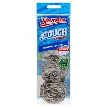 Spontex Tough Scourer Pack 4