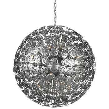Linea Verdace Lighting - Linea Verdace Baccara Spherical Pendant Ceiling Light Brushed Silver