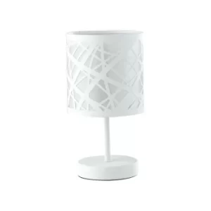 Fan Europe BATIK Table Lamp with Round Shade White 13x19cm