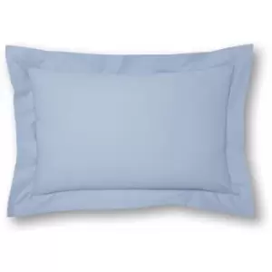 Charlotte Thomas - Poetry Plain Dye 144 Thread Count Combed Yarns Blue Oxford Pillowcase - Blue