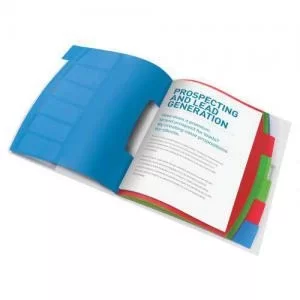 Esselte VIVIDA Divider Book 6 Part Translucent Multicolour A4