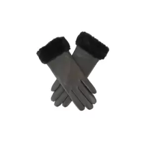 Eastern Counties Leather Womens/Ladies Debbie Faux Fur Cuff Gloves (M) (Black)