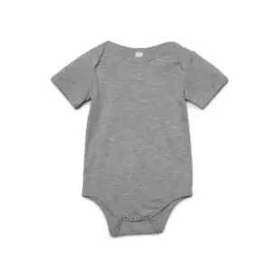 Bella + Canvas Baby Jersey Short Sleeve Onesie (6-12 Months) (Athletic Heather)
