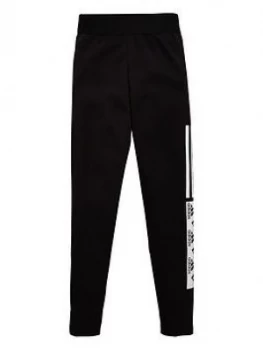 adidas Boys 3 Stripe Shorts - Black, Size 14-15 Years