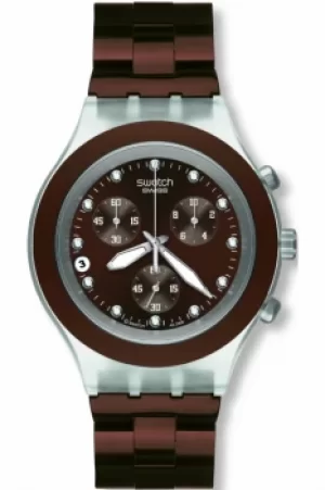 Mens Swatch Full-Blooded Earth Chronograph Watch SVCK4042AG