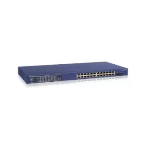 Netgear GS724TPP Managed L2/L3/L4 Gigabit Ethernet (10/100/1000) Blue Power over Ethernet (PoE)