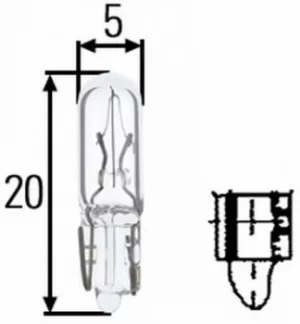 Bulb 24V Capless 1.2W (Hb509) 8GP002095-241 by Hella